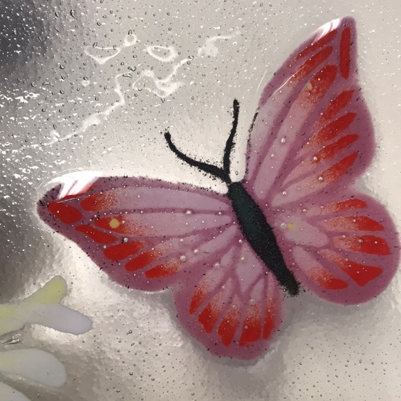 Wm McGrath Fused Glass 10" x 10" Platter - Picture 5 of 13